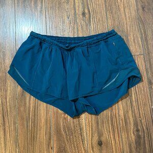 Lululemon Blue/Teal Hotty Hot 2.5 Shorts SZ 12
